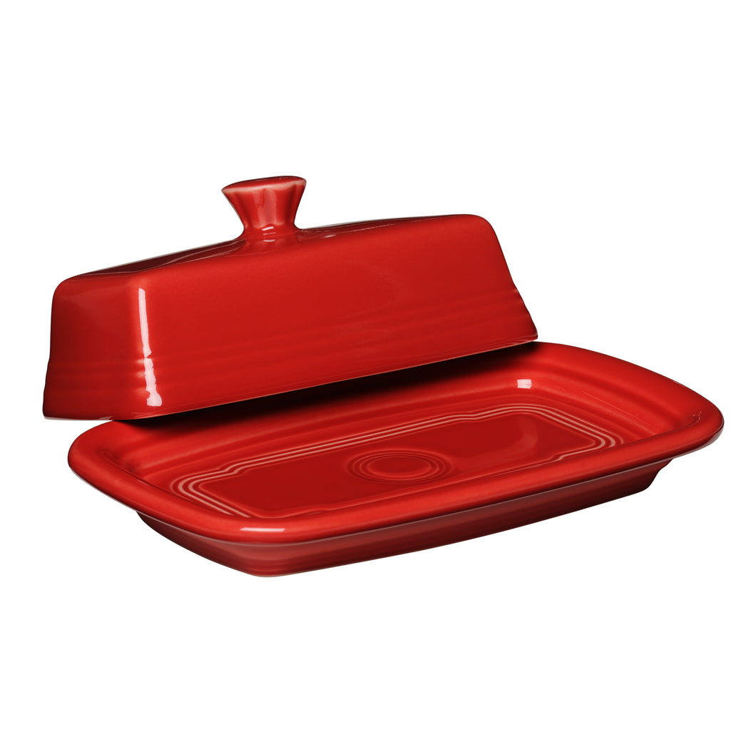 Extra Large Scarlet Covered Butter Dish