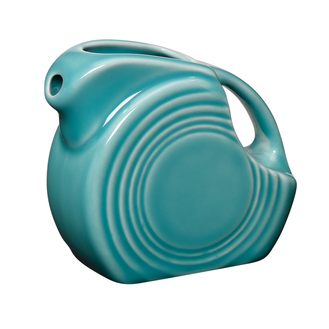 Turquoise Mini Disk Pitcher
