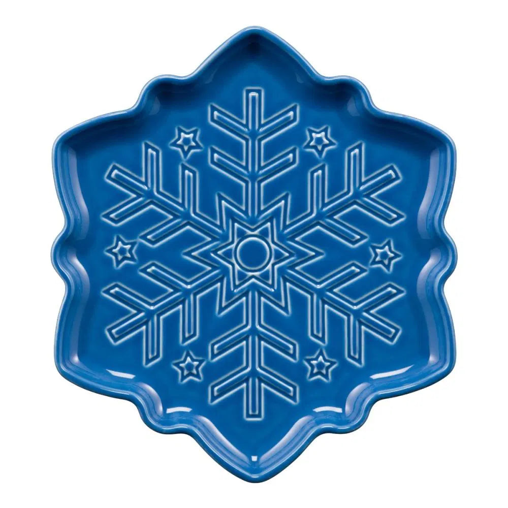 Lapis Snowflake Shaped Plate