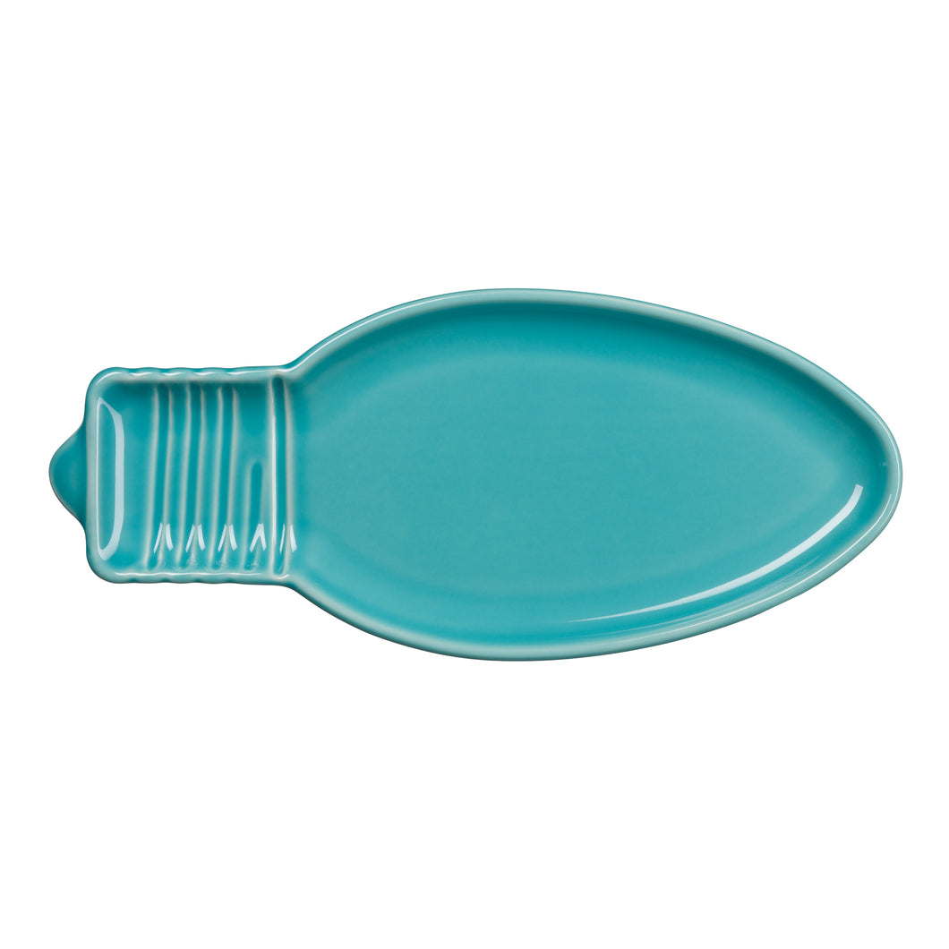 Turquoise Light Bulb Plate