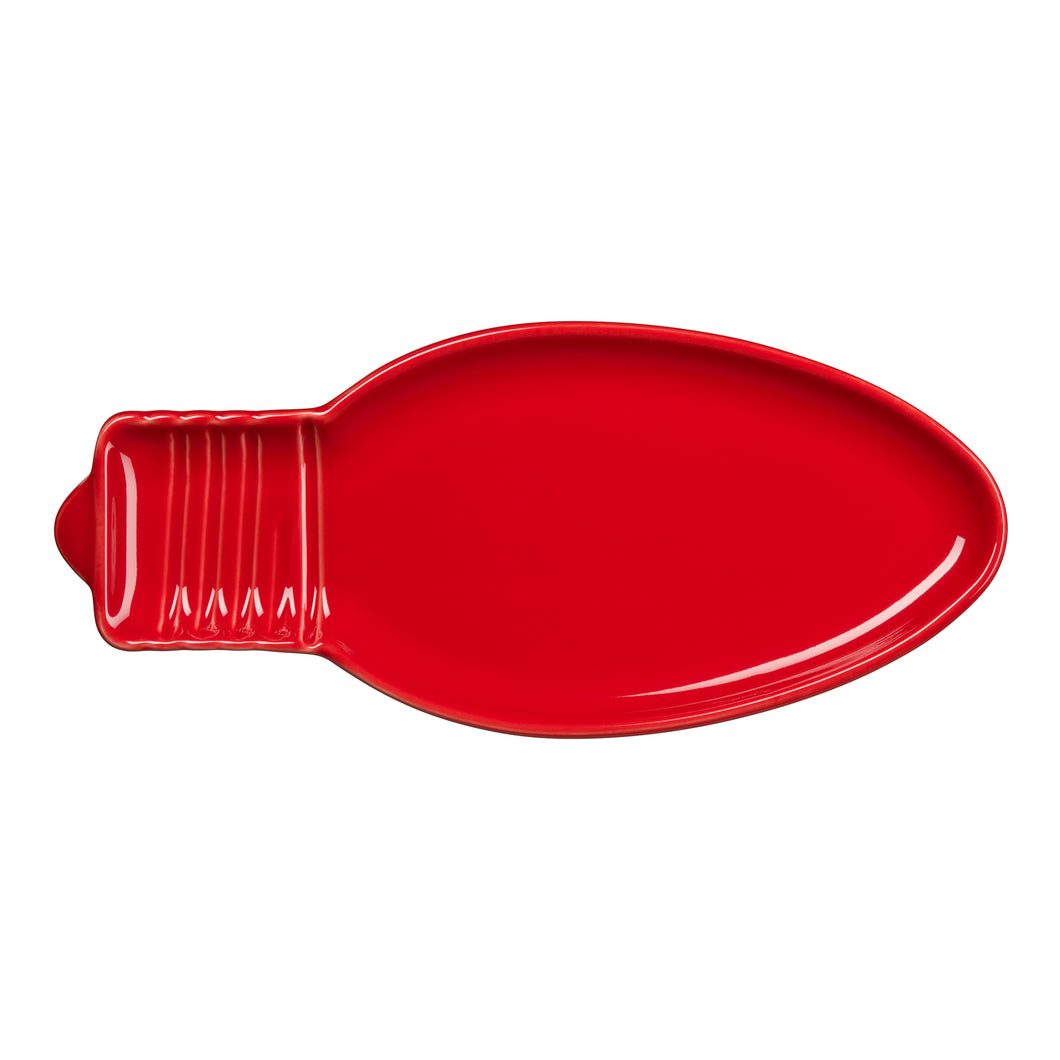 Scarlet Light Bulb Plate