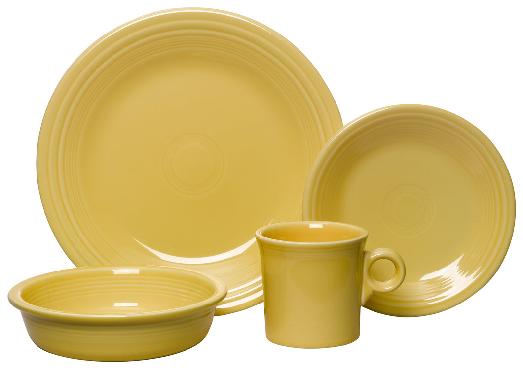 4 Pc Sunflower Place Setting